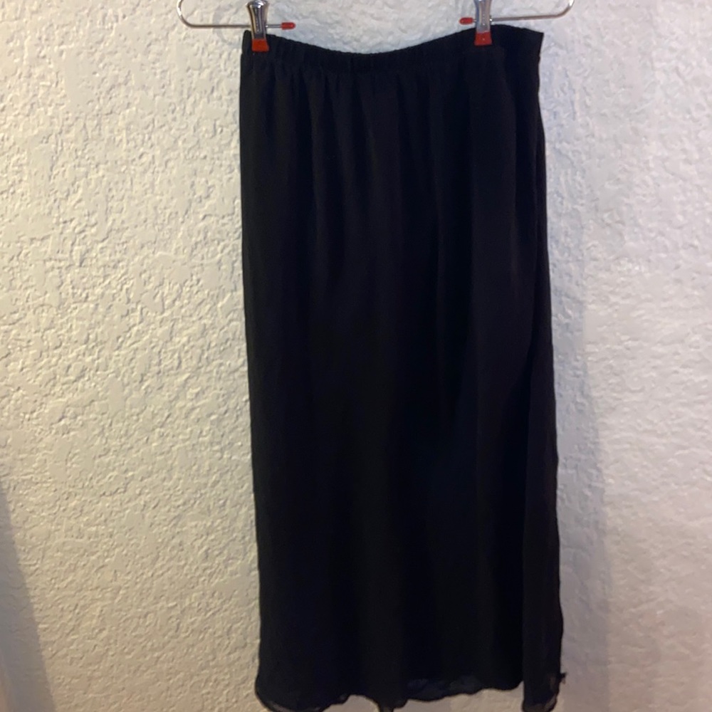 Black maxi skirt